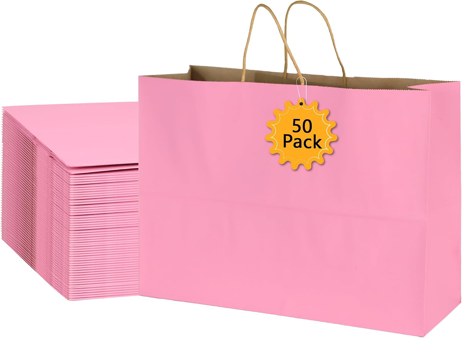 Foldable Undecorated Kraft Gift Bags