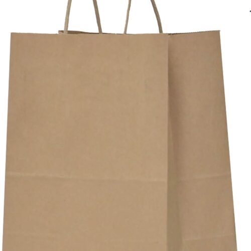 Foldable Twisted Handle Kraft Bags