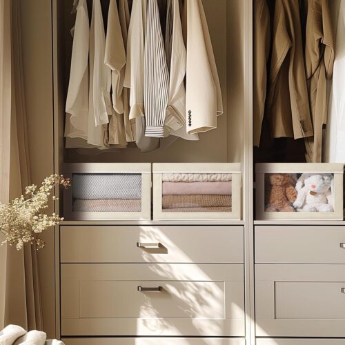 Lidded Fabric Storage Box with Window