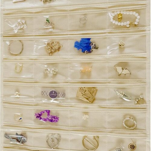 Beige Jewelry Storage Roll