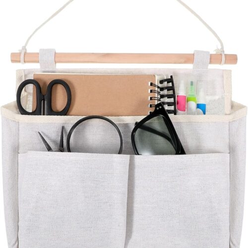 Cotton Canvas Hanging Pocket Organizer