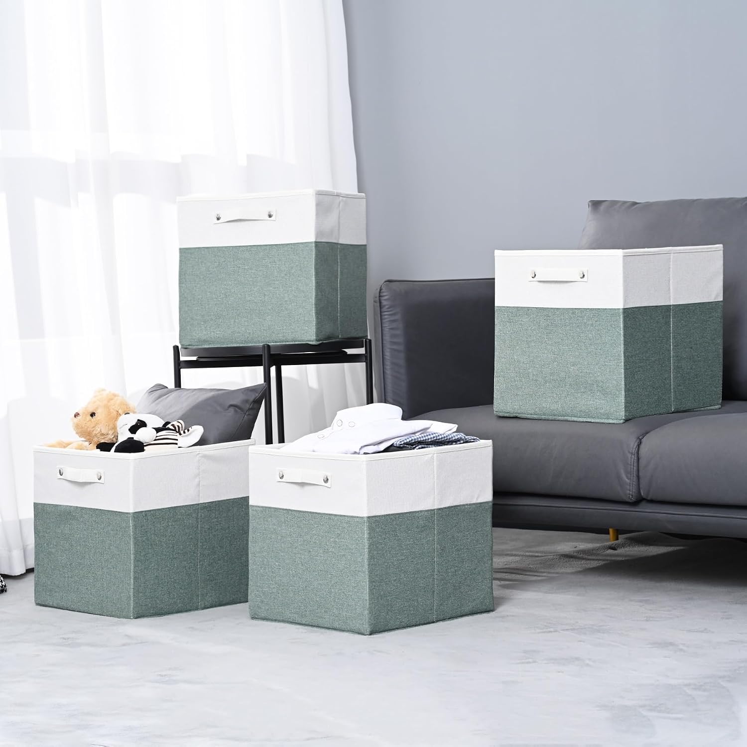 Rigid Storage Box with Cardboard Inserts