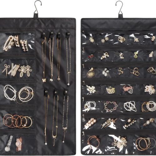 Zippered Double Sided Jewelry Organizer
