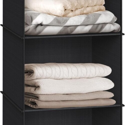 Black Hanging Wardrobe Organizer